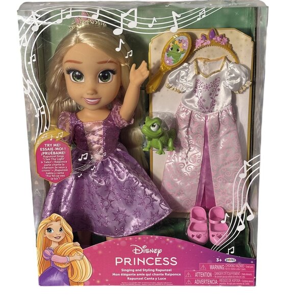 Disney Other - Disney Princess Singing & Styling Rapunzel Doll W/ Outfit & Accessories